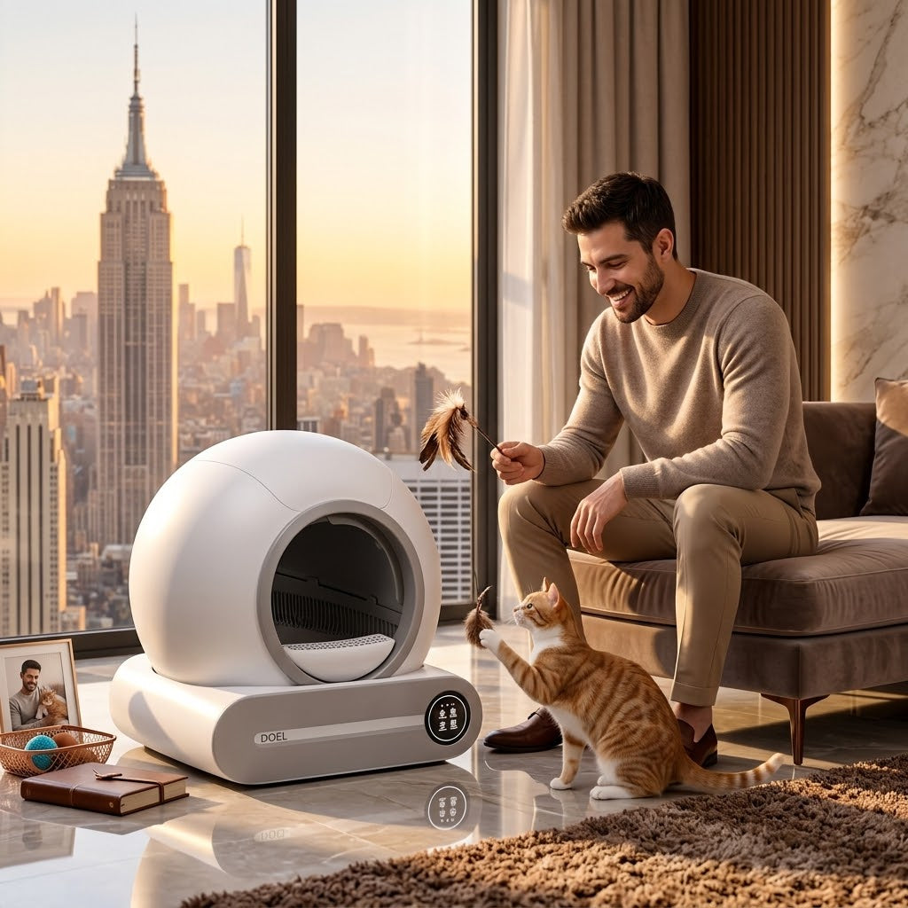 NextGen Smart Self-Cleaning Cat Litter Box Pro | Automatic Odor Control & App Connected