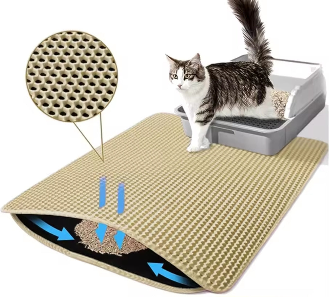 NextGen Premium Double-Layer Cat Litter Trapper Mat | Waterproof & Anti-Slip