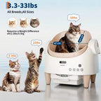 Cat scale with cats around it, showing weight measurement details.