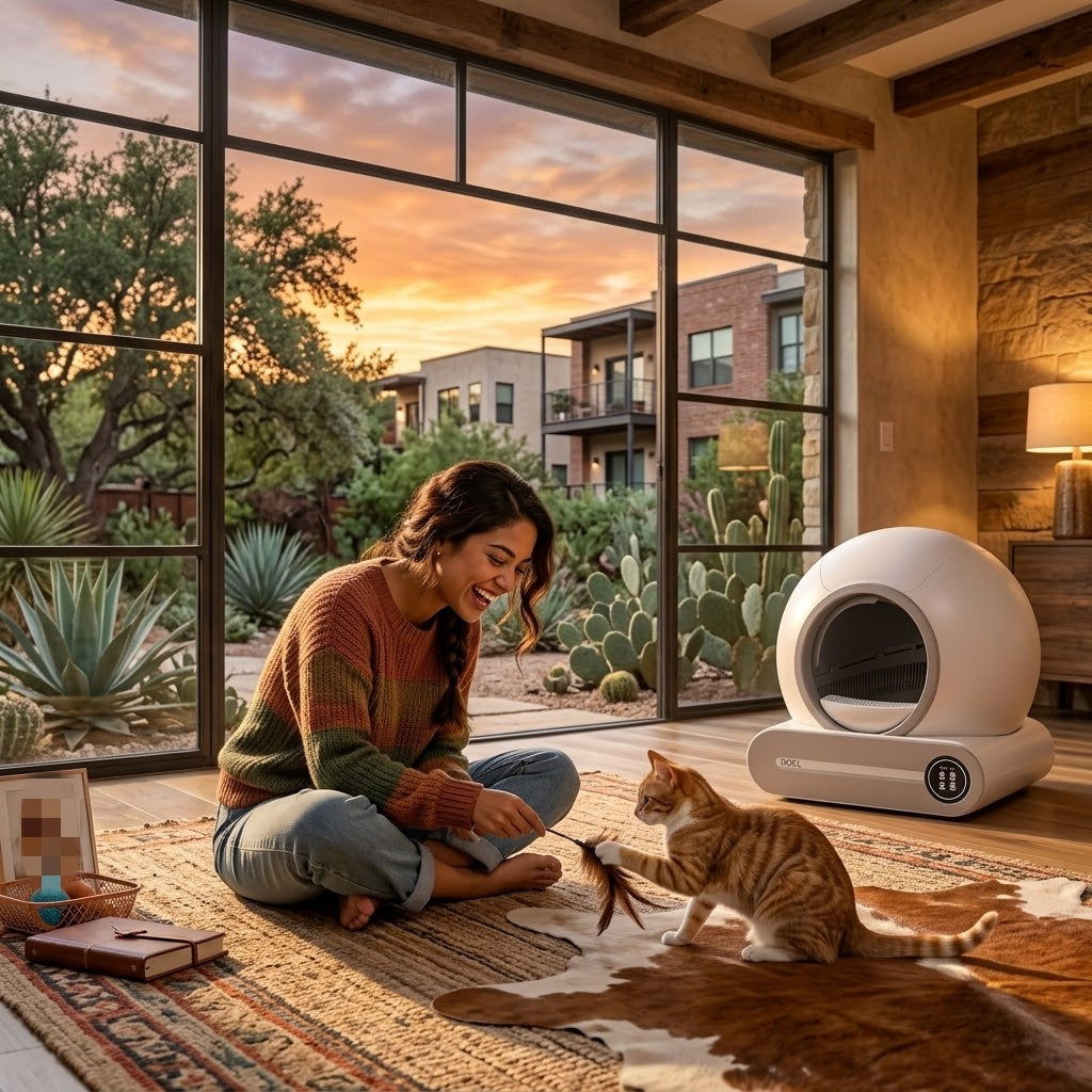 NextGen Smart Self-Cleaning Cat Litter Box Pro | Automatic Odor Control & App Connected