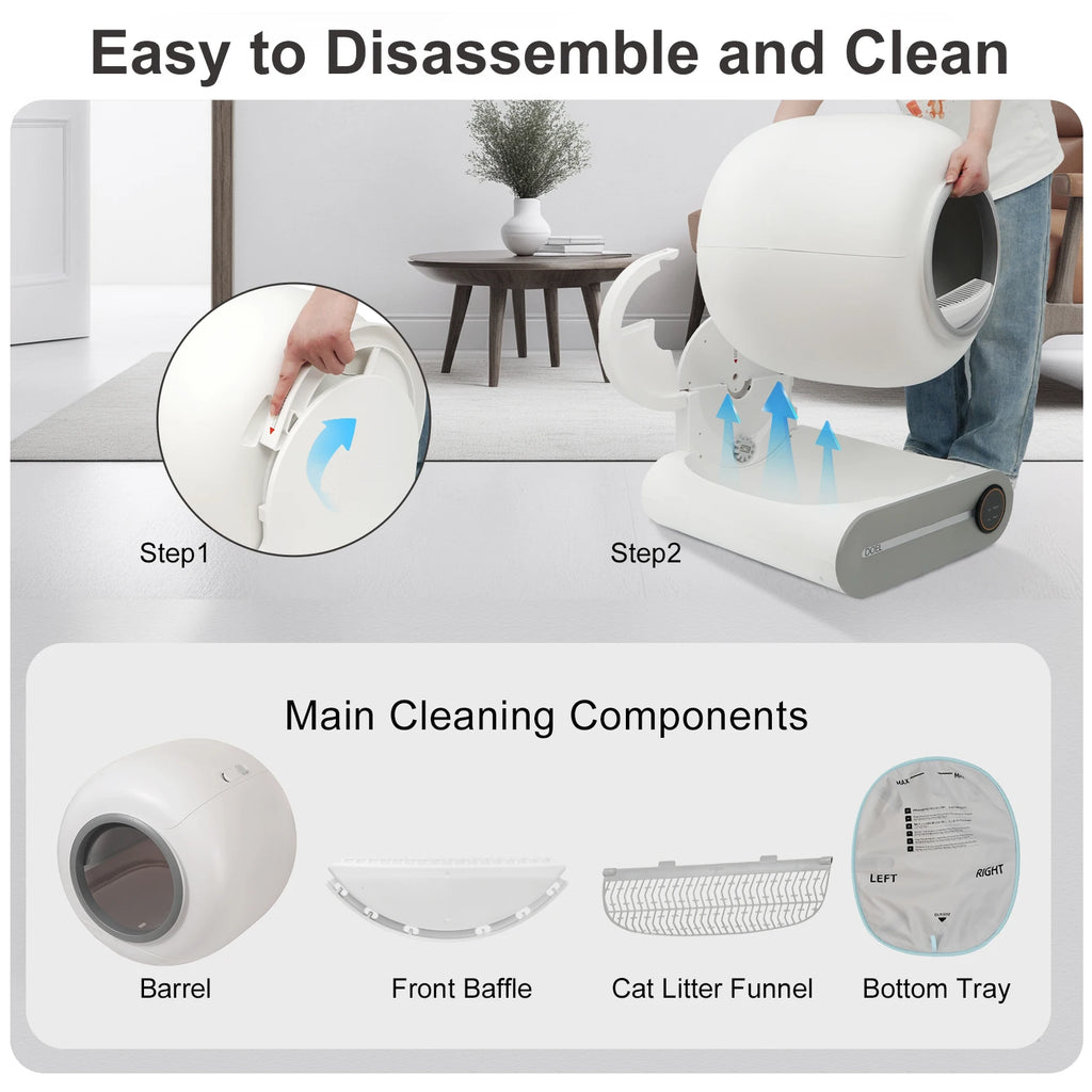 NextGen Smart Self-Cleaning Cat Litter Box Pro | Automatic Odor Control & App Connected