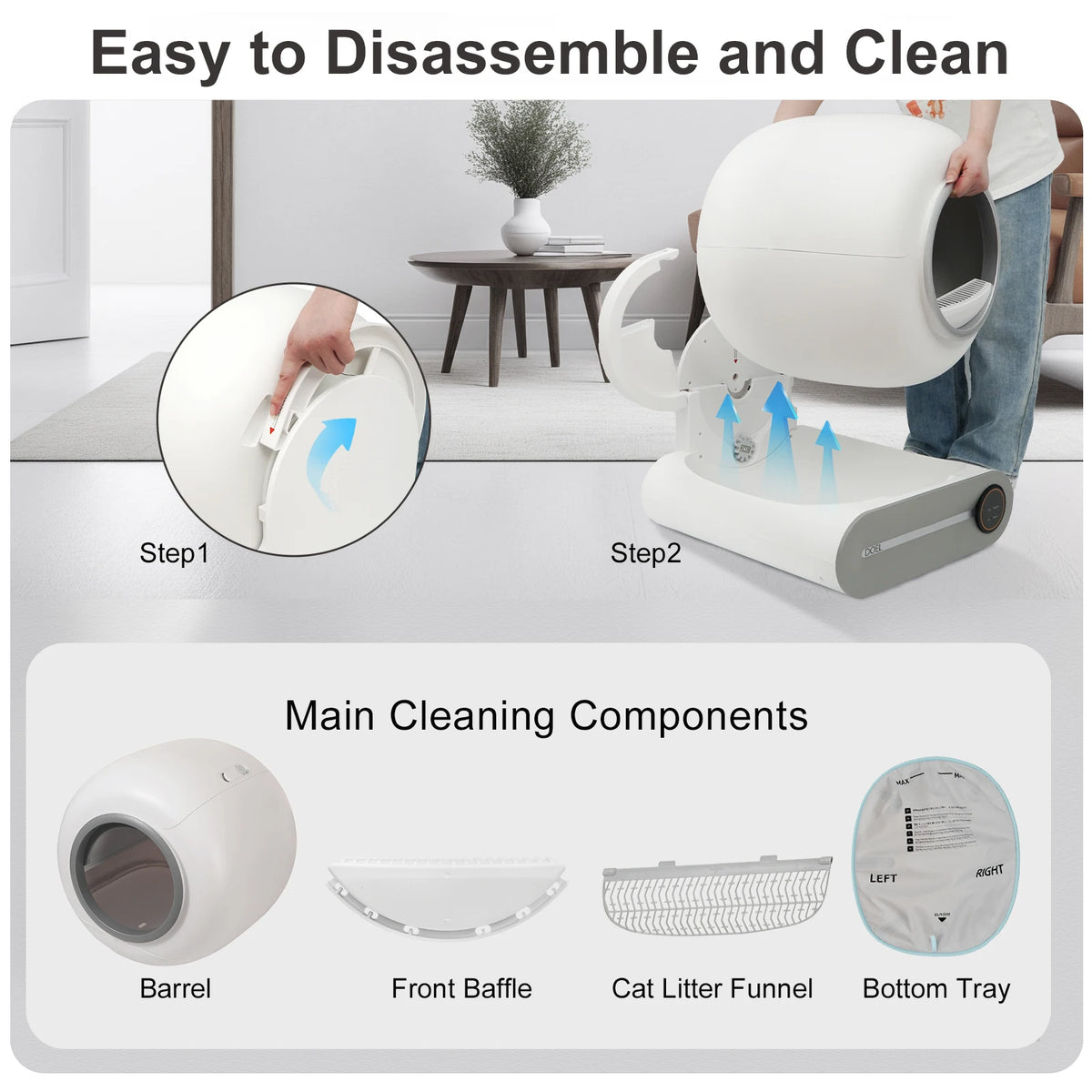 NextGen Smart Self-Cleaning Cat Litter Box Pro | Automatic Odor Control & App Connected