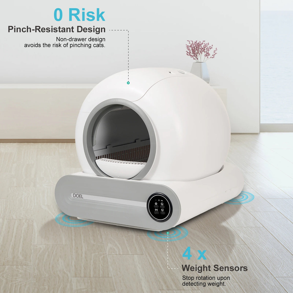 NextGen Smart Self-Cleaning Cat Litter Box Pro | Automatic Odor Control & App Connected