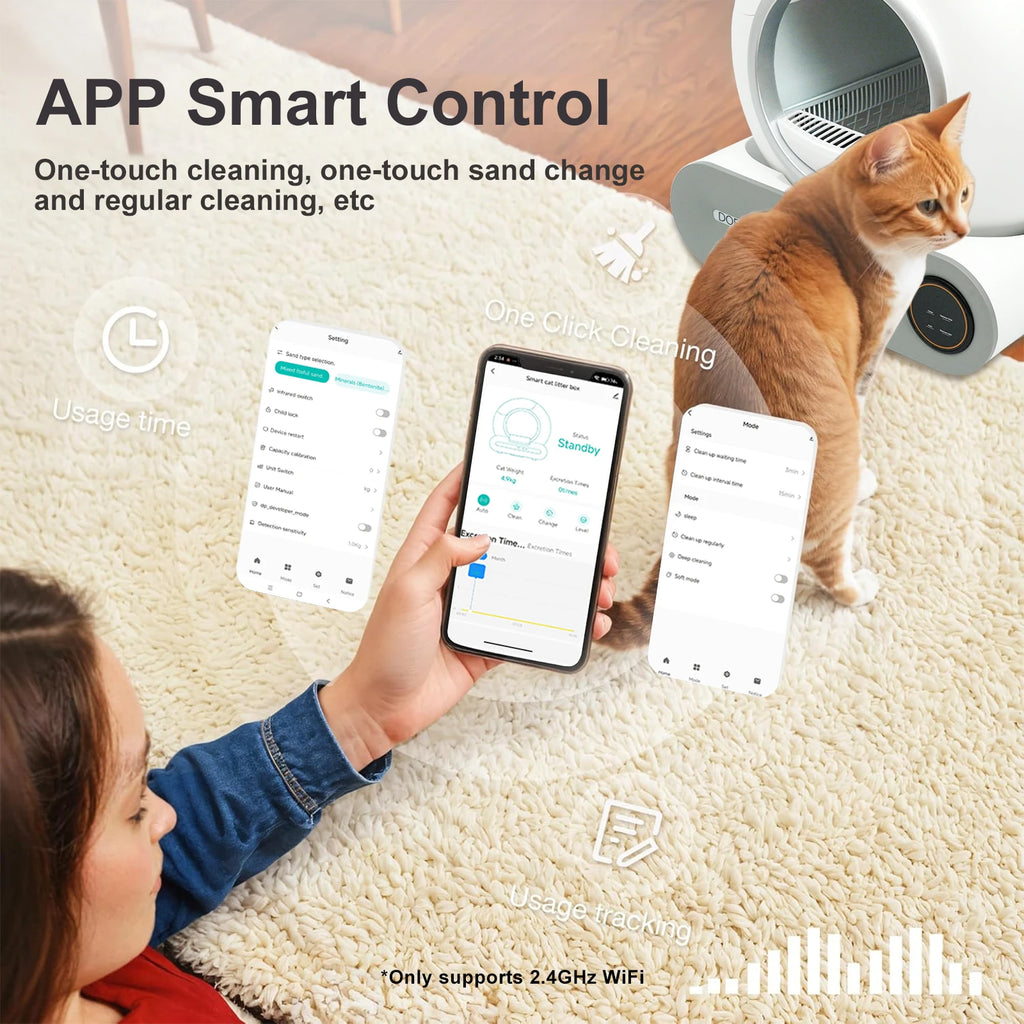 NextGen Smart Self-Cleaning Cat Litter Box Pro | Automatic Odor Control & App Connected