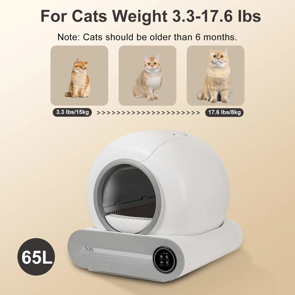 NextGen Smart Self-Cleaning Cat Litter Box Pro | Automatic Odor Control & App Connected