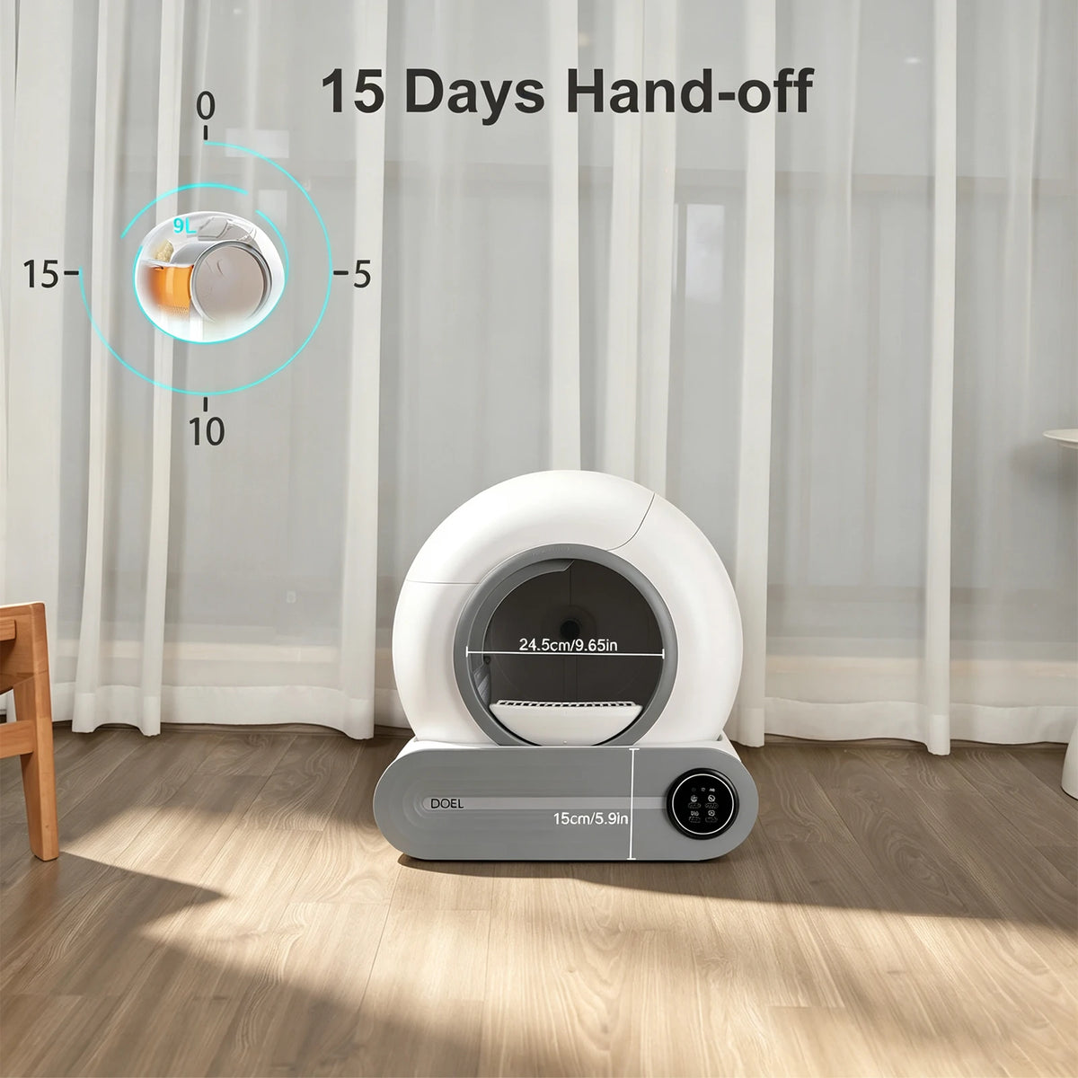 NextGen Smart Self-Cleaning Cat Litter Box Pro | Automatic Odor Control & App Connected